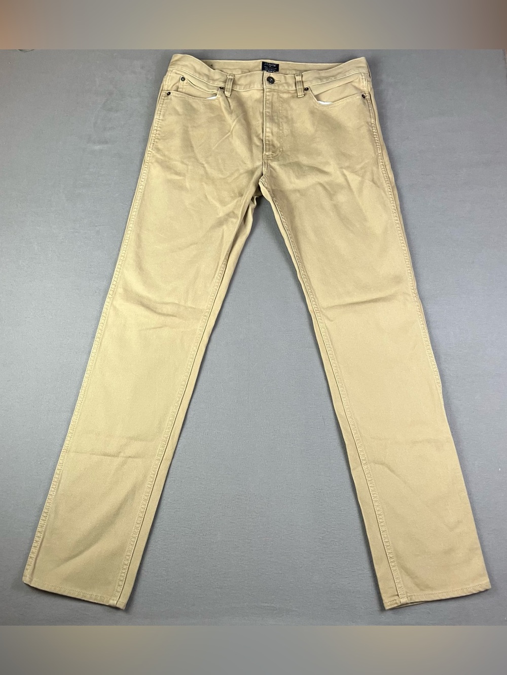 J. Crew The Sutton Corduroy Pants Men’s Size 32x34 Light Khaki Straight Leg. In